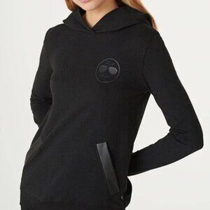 Karl Lagerfeld Paris Women's Long Sleeve Sunglass Patch Hoodie